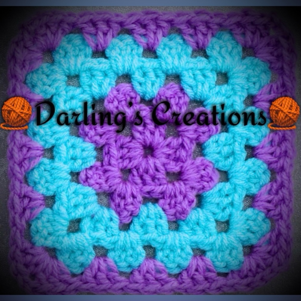 Granny Squares Crocheted Trimmed Handmade 24pcs